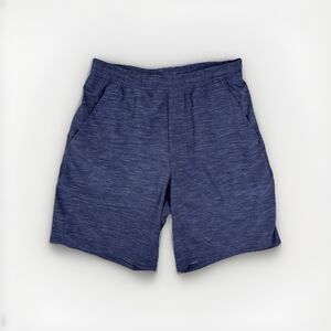 Lululemon Men Blue Med T.H.E Shorts Lined 9” Inseam Gym Performance